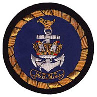 Womens Royal Navy wire blazer badge
